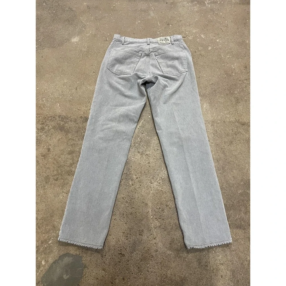 Vintage Levis Silvertab Lean Jeans Mens 31x34 Gray Denim Slim Straight Zip Fly‎